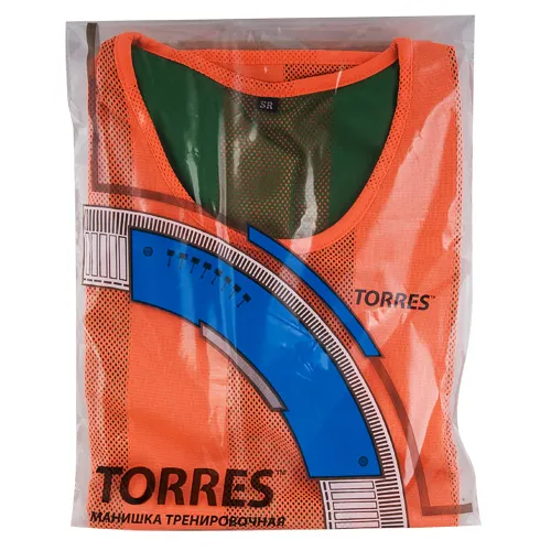 Манишка детская TORRES двухсторонняя, TR11949O/G, р.Jr, тренировочная, полиэстер, оранж-зелен за 1&nbsp;026.80 ₽ в Оренбурге