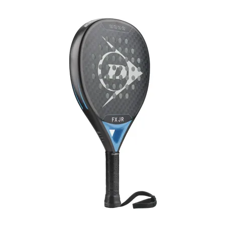 Ракетка для падела Dunlop FX Jr, 10370738, для юниоров, гибрид, графит, черно-голубой за 11&nbsp;019.40 ₽ купить в Оренбурге