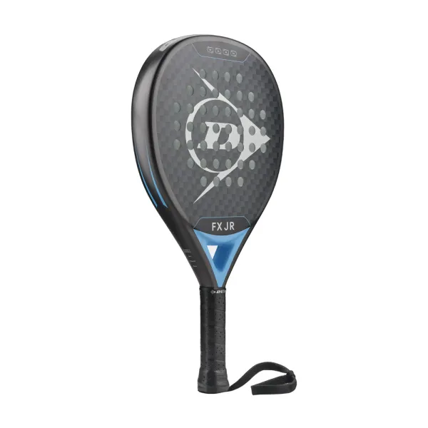 Ракетка для падела Dunlop FX Jr, 10370738, для юниоров, гибрид, графит, черно-голубой за 11&nbsp;019.40 ₽ в Оренбурге