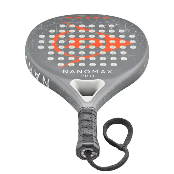 Ракетка для падела Dunlop Nanomax Pro, 10370739, для профессионалов, карбон,серо-оранжевый за 17&nbsp;248.20 ₽ в Оренбурге