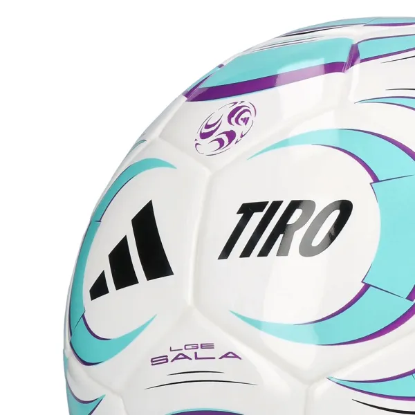 Мяч футзал. ADIDAS Tiro League Sala JW1526, р.4, FIFA Basic, 32 пан, ТПУ, термосш., бело-бирюз-фиол за 4&nbsp;833.10 ₽ в Оренбурге