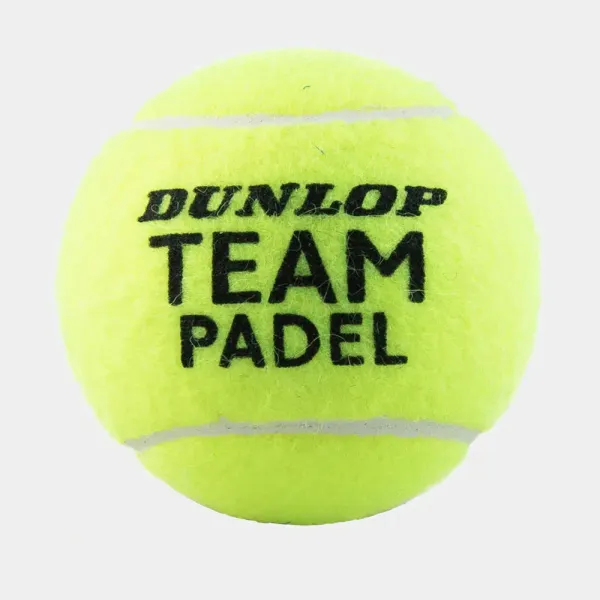 Мяч для падела Dunlop Team Padel, 601553, уп.3 шт, сукно, нат.резина,желтый за 1&nbsp;110.10 ₽ в Оренбурге