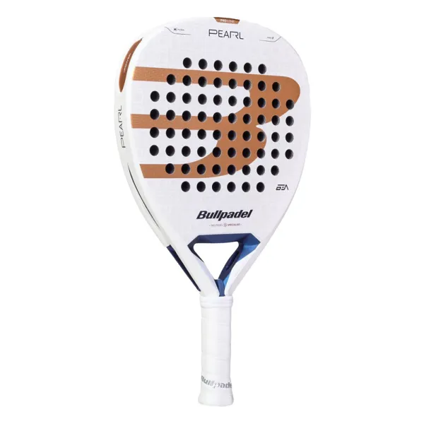 Ракетка для падела BULLPADEL Pearl 27, 497249, для проф-в, стекловолокно,карбон, бело-золотистый за 44&nbsp;319 ₽ в Оренбурге