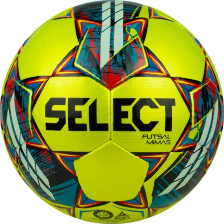 Мяч футзал. SELECT Futsal Mimas, 1053460550, р.4,FIFA Basic, 32 пан, гл.ПУ, руч.сш, жел-сине-красный за 6&nbsp;303.60 ₽ купить в Оренбурге