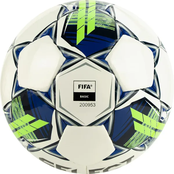 Мяч футзал. SELECT Futsal Master Shiny V22, 1043460004, р.4, Basic,32п, гл.ПУ, руч.сш,бел-син-зел за 7&nbsp;539.50 ₽ в Оренбурге