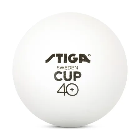 Мяч для наст. тенниса Stiga Cup ABS, 1110-2510-12, диам.40+мм, пластик, упак. 12 шт, белый за 1&nbsp;774.80 ₽ купить в Оренбурге