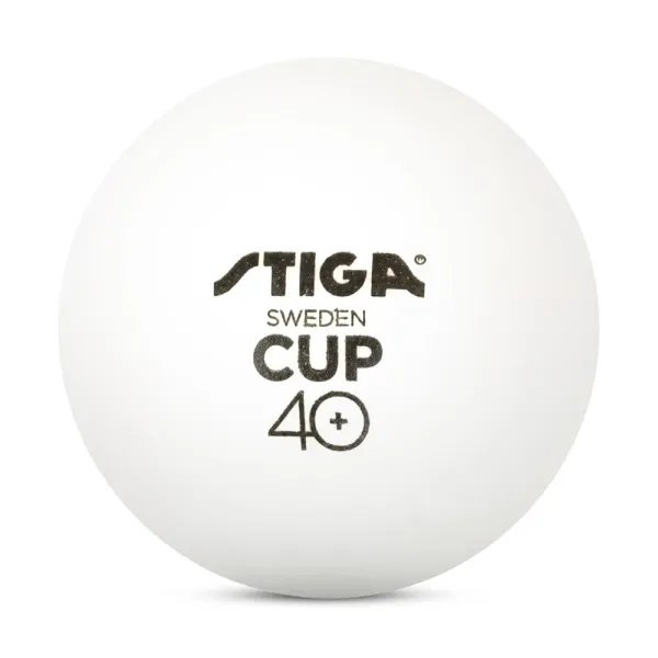 Мяч для наст. тенниса Stiga Cup ABS, 1110-2510-12, диам.40+мм, пластик, упак. 12 шт, белый за 1&nbsp;774.80 ₽ в Оренбурге