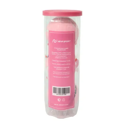 Мяч для падела NS Sakura, UAA2, уп.3 шт, сукно, нат.резина, розовый за 824.50 ₽ купить в Оренбурге