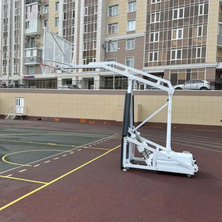 Баскетбольная стойка мобильная складная на пружинах вынос 2,25 м c противовесом ZAVODSPORTA за 530&nbsp;660 ₽ купить в Оренбурге