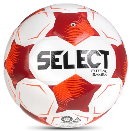 Мяч футзал. SELECT Futsal Samba v26, 1063471008, р.4,FIFA Basic, 32п, ТПУ, гибр.сш, бел-кр-черн за 5&nbsp;618.50 ₽ купить в Оренбурге