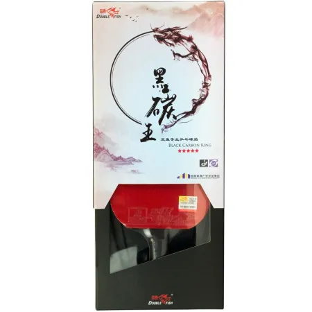 Ракетка для н/т DOUBLE FISH Black Carbon King Racket 5*****, для професс.,ITTF Appr.,накл.2,1,мм за 6&nbsp;434.50 ₽ купить в Оренбурге