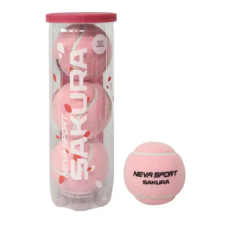 Мяч для падела NS Sakura, UAA2, уп.3 шт, сукно, нат.резина, розовый за 824.50 ₽ купить в Оренбурге