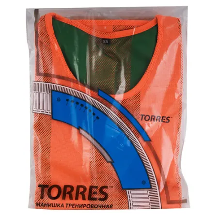 Манишка детская TORRES двухсторонняя, TR11949O/G, р.Jr, тренировочная, полиэстер, оранж-зелен за 1&nbsp;026.80 ₽ купить в Оренбурге