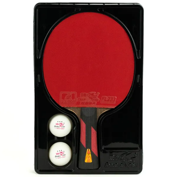 Ракетка для н/т DOUBLE FISH 7A+C, для професс.,ITTF Appr.,накл.2,1мм,+ 2 мяча V40+мм ITTF Appr за 3&nbsp;559.80 ₽ в Оренбурге