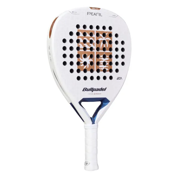 Ракетка для падела BULLPADEL Pearl 27, 497249, для проф-в, стекловолокно,карбон, бело-золотистый за 44&nbsp;319 ₽ в Оренбурге