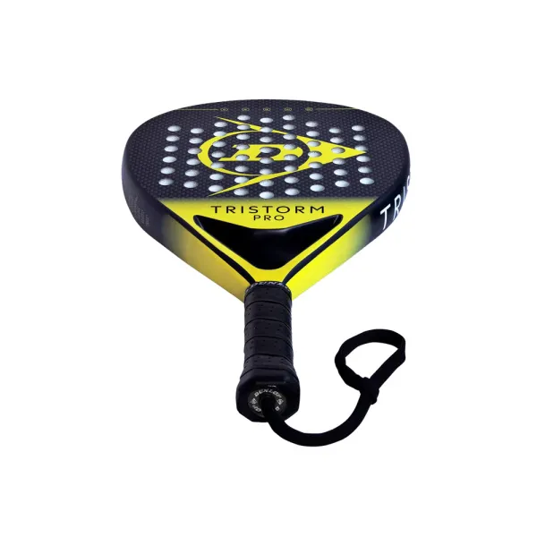Ракетка для падела Dunlop Tristorm Pro, 10359946, для опытных игроков, графит, черно-желтый за 19&nbsp;643.50 ₽ в Оренбурге